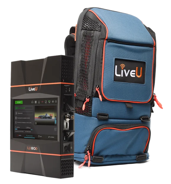 LiveU LU800 key features including multi-camera 5G streaming and IP bonding