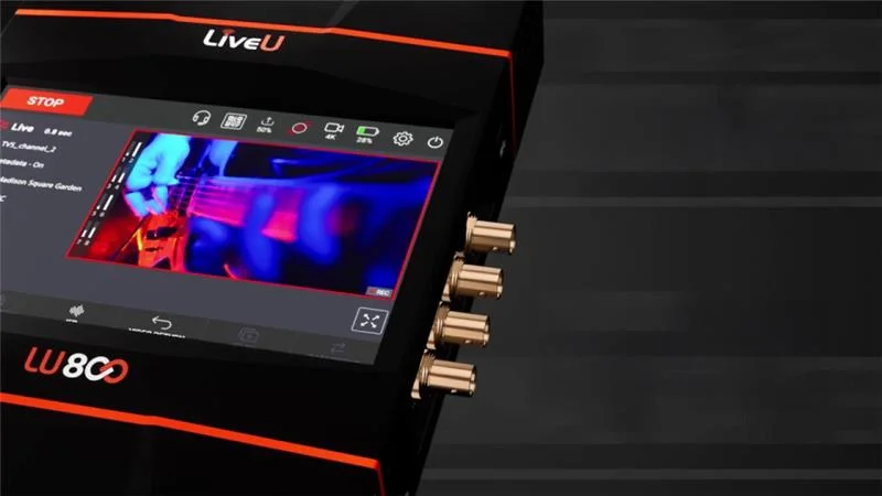 LiveU LU800 multi-camera 5G field unit for professional live broadcasting
