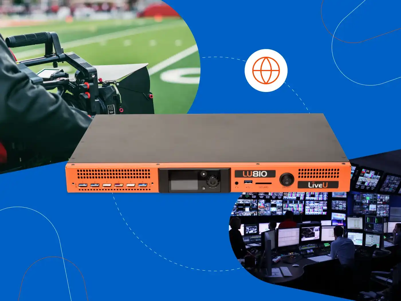 LiveU LU810 key features including multi-camera input 5G connectivity and low latency 